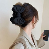 ブラック | ヘアアクセサリー リポン ヘア爪 クランプ かわいい オシャレ 髪飾り | shoppinggo