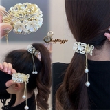 キラキラヘアクリップ フラワー ヘアアクセサリー 髪飾り  花ヘアリング | shoppinggo | 詳細画像1 