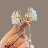 キラキラヘアクリップ フラワー ヘアアクセサリー 髪飾り 花ヘアリング | shoppinggo | 詳細画像2