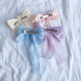 リボンバレッタ パールヘアクリップ ヘアアクセ | shoppinggo | 詳細画像4 