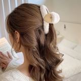 ホワイト | クリップ もこもこ ハート | shoppinggo