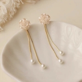 ピアス パール レディース 揺れるピアス 人気アクセサリー パーティーピアス | shoppinggo | 詳細画像2 