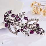 パープル＊柳 | バレッタ ヘアクリップ 髪飾り | shoppinggo