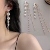 ホワイト | ピアス パール ロングピアス | shoppinggo