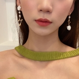 ピアス レディース パール 揺れる ロングピアス | shoppinggo | 詳細画像2