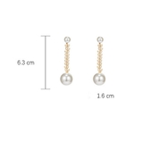 ロングパールピアス 揺れる | shoppinggo | 詳細画像3