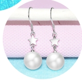 揺れるパールピアス フックピアス 星 | shoppinggo | 詳細画像2