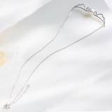 ネックレス パール チェーン 羽翼モチーフ シルバー アクセサリー 結婚式 | shoppinggo | 詳細画像5
