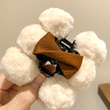 ヘア留め ヘアアクセサリー フェイクファーバンスクリップ | shoppinggo | 詳細画像3