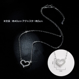 ハート ネックレス オープンハート シルバーネックレス アクセサリー 結婚式 | shoppinggo | 詳細画像3