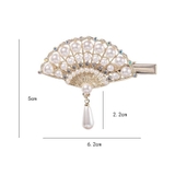 ヘアクリップ 扇子 パール | shoppinggo | 詳細画像3