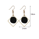 ふわふわ ファーピアス 菱形イヤリング | shoppinggo | 詳細画像3