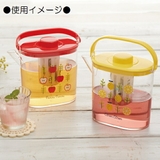 ティーバッグ用茶こし付 冷茶ポット[1 2L]●りんご● | Skater | 詳細画像4 