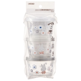 保存容器3個セットジョイント式【薄肉タイプ】●ミッフィー モノトーン● ランチ | Skater | 詳細画像3