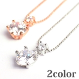 2連ストーンのペンダントトップ 6本爪の大き目ストーンチャーム SPST023 | 腕時計アパレル雑貨小物のＳＰ  | 詳細画像1 