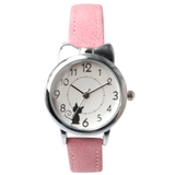 キュートな猫耳つきシルバーケースのデザインウォッチ 文字盤ねこ ネコ | 腕時計アパレル雑貨小物のＳＰ  | 詳細画像5 