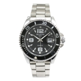 大きめ数字で見えやすいインデックスと日付カレンダー 回転式ベゼル メタルベルト | 腕時計アパレル雑貨小物のＳＰ  | 詳細画像7 