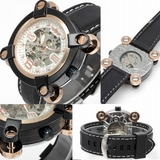 ATW036 自動巻き腕時計 ハーフスケルトンにラバーベルト | 腕時計アパレル雑貨小物のＳＰ | 詳細画像2 