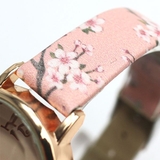 手元にパッと花開く！ 魅力あふれたかわいい桜模様ベルト クリスタルカットガラス | 腕時計アパレル雑貨小物のＳＰ  | 詳細画像4 