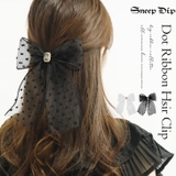【7100】ドットリボンヘアクリップ | SneepDip | 詳細画像1 