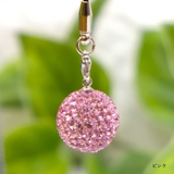 ピンク | 【7118】miniキラキラミラーボールストラップ | SneepDip