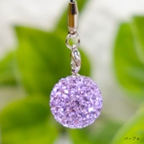 パープル | 【7118】miniキラキラミラーボールストラップ | SneepDip