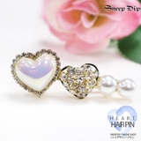 【7147】ハート×ビジューヘアピン	 | SneepDip | 詳細画像1 