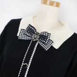 【7150】ハートビジューリボンブローチ	 | SneepDip | 詳細画像5 