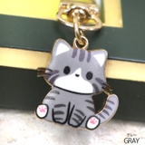 グレー | 【7279】おすわりネコチャーム  | SneepDip