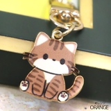 オレンジ | 【7279】おすわりネコチャーム  | SneepDip