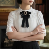 【7286】ビジュー＆レースリボンブローチ	 | SneepDip | 詳細画像9 