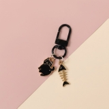 ブラック | 【7291】ふりむきネコチャーム | SneepDip