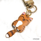 オレンジ | 【p028】ゆらゆら尻尾ねこチャーム	 | SneepDip