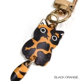 ブラックオレンジ | 【p028】ゆらゆら尻尾ねこチャーム	 | SneepDip