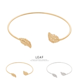 ブレスレット バングル 葉っぱ リーフ シンプル メタル 細い アクセサリー | SOUBIEN | 詳細画像1