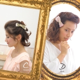 アシンメトリーサテンリボンバレッタ | SOUBIEN | 詳細画像3 