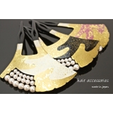 バチ型簪 金 白 黒 ピンク パール ラメ 髪飾り 日本製 フォーマル | SOUBIEN | 詳細画像2