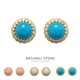 ピアス スタッドピアス 天然石風 | SOUBIEN | 詳細画像1 