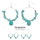 ピアス フックピアス ターコイズ調 | SOUBIEN | 詳細画像1 