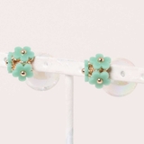 ミント | フラワークリスタルピアス | SPIGA
