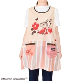 ムーミン エプロン コーラルピンク/ベージュ （スタンダード脇ボタンタイプ） | KIT-HIT-SURU | 詳細画像3 