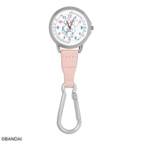 くまのがっこう カラビナ付きウォッチ(蓄光盤) ナースジャッキー ペールピンク | KIT-HIT-SURU | 詳細画像1 