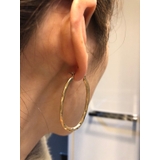でこぼこメタル細長フープピアス アクセサリー レディース | STYLE H | 詳細画像2