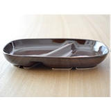ランチプレート カフェ仕切り アメ色モダン食器 | TABLE WARE EAST | 詳細画像6 