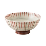赤 | お茶碗 刷毛巻十草 丸型ご飯茶碗 | TABLE WARE EAST