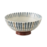 青 | お茶碗 刷毛巻十草 丸型ご飯茶碗 | TABLE WARE EAST