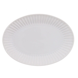 ホワイト | しのぎストライプ オーバル皿 26cm | TABLE WARE EAST