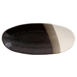 白/天目 | 和食器 長皿 三色塗り分け | TABLE WARE EAST