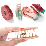 ヘアクリップ アセテート バンスクリップ | terracotta | 詳細画像6