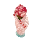 6.花ハンド | ヘアクリップ アセテート バンスクリップ | terracotta